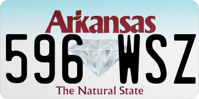 AR license plate 596WSZ
