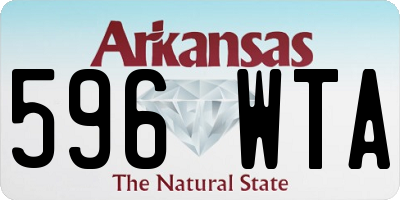 AR license plate 596WTA