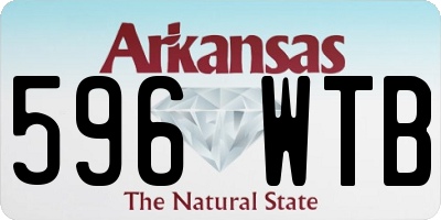 AR license plate 596WTB