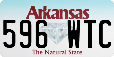 AR license plate 596WTC