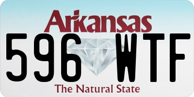 AR license plate 596WTF