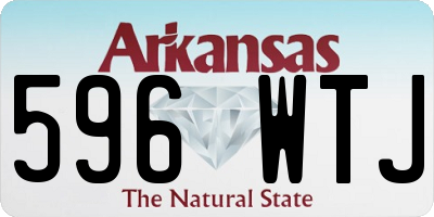 AR license plate 596WTJ