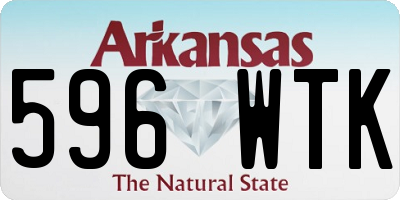 AR license plate 596WTK