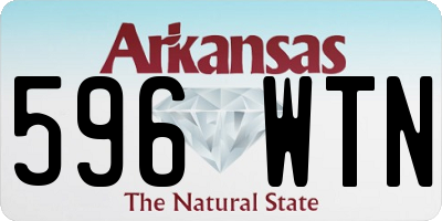 AR license plate 596WTN
