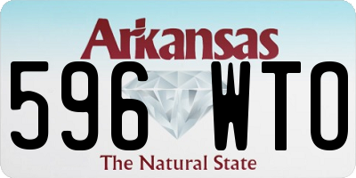 AR license plate 596WTO