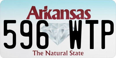 AR license plate 596WTP