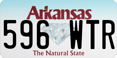 AR license plate 596WTR