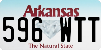 AR license plate 596WTT