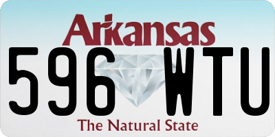 AR license plate 596WTU