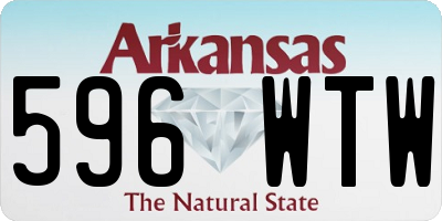 AR license plate 596WTW