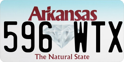 AR license plate 596WTX