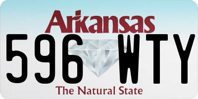 AR license plate 596WTY