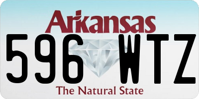 AR license plate 596WTZ