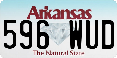 AR license plate 596WUD