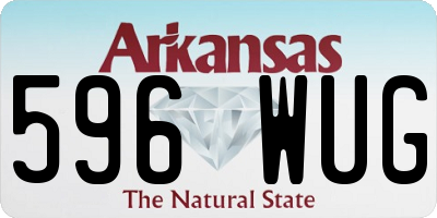 AR license plate 596WUG