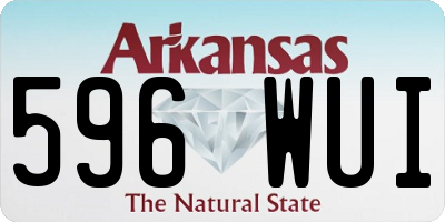 AR license plate 596WUI