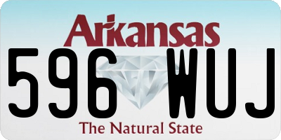 AR license plate 596WUJ
