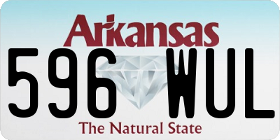 AR license plate 596WUL