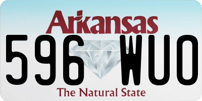 AR license plate 596WUO