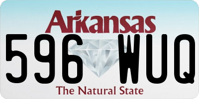 AR license plate 596WUQ