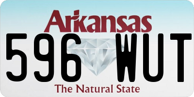 AR license plate 596WUT