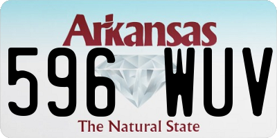 AR license plate 596WUV