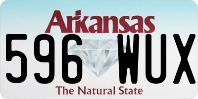 AR license plate 596WUX
