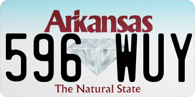 AR license plate 596WUY