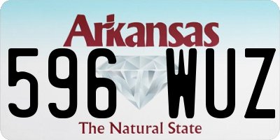 AR license plate 596WUZ