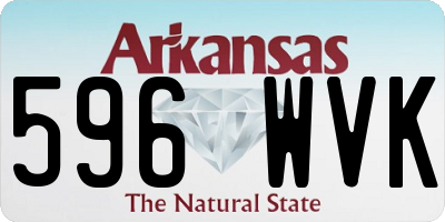 AR license plate 596WVK