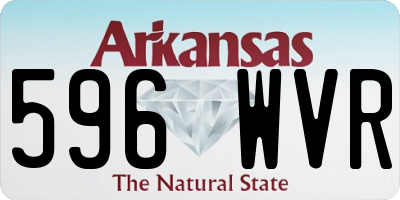 AR license plate 596WVR