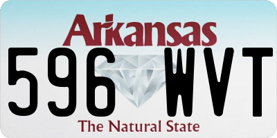 AR license plate 596WVT