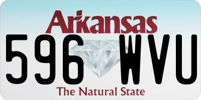 AR license plate 596WVU