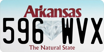 AR license plate 596WVX