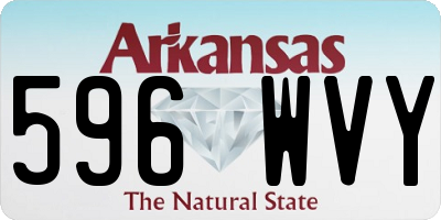 AR license plate 596WVY