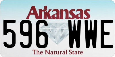 AR license plate 596WWE