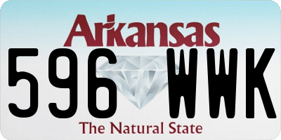 AR license plate 596WWK