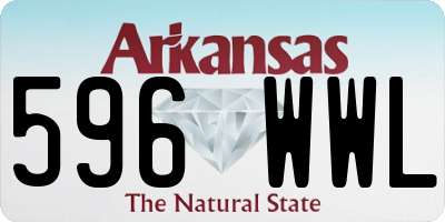 AR license plate 596WWL