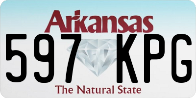 AR license plate 597KPG