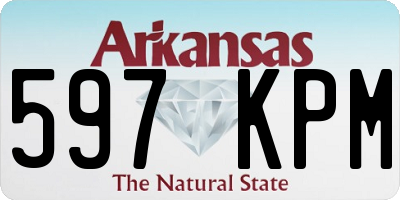 AR license plate 597KPM