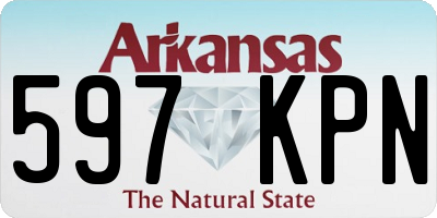 AR license plate 597KPN