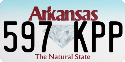 AR license plate 597KPP