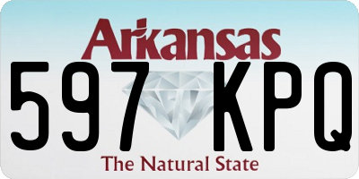 AR license plate 597KPQ