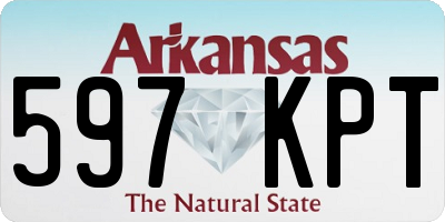 AR license plate 597KPT