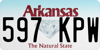 AR license plate 597KPW