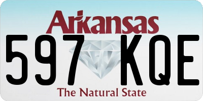 AR license plate 597KQE