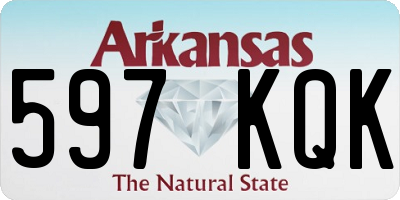AR license plate 597KQK