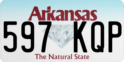 AR license plate 597KQP