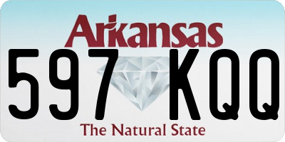 AR license plate 597KQQ