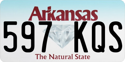 AR license plate 597KQS